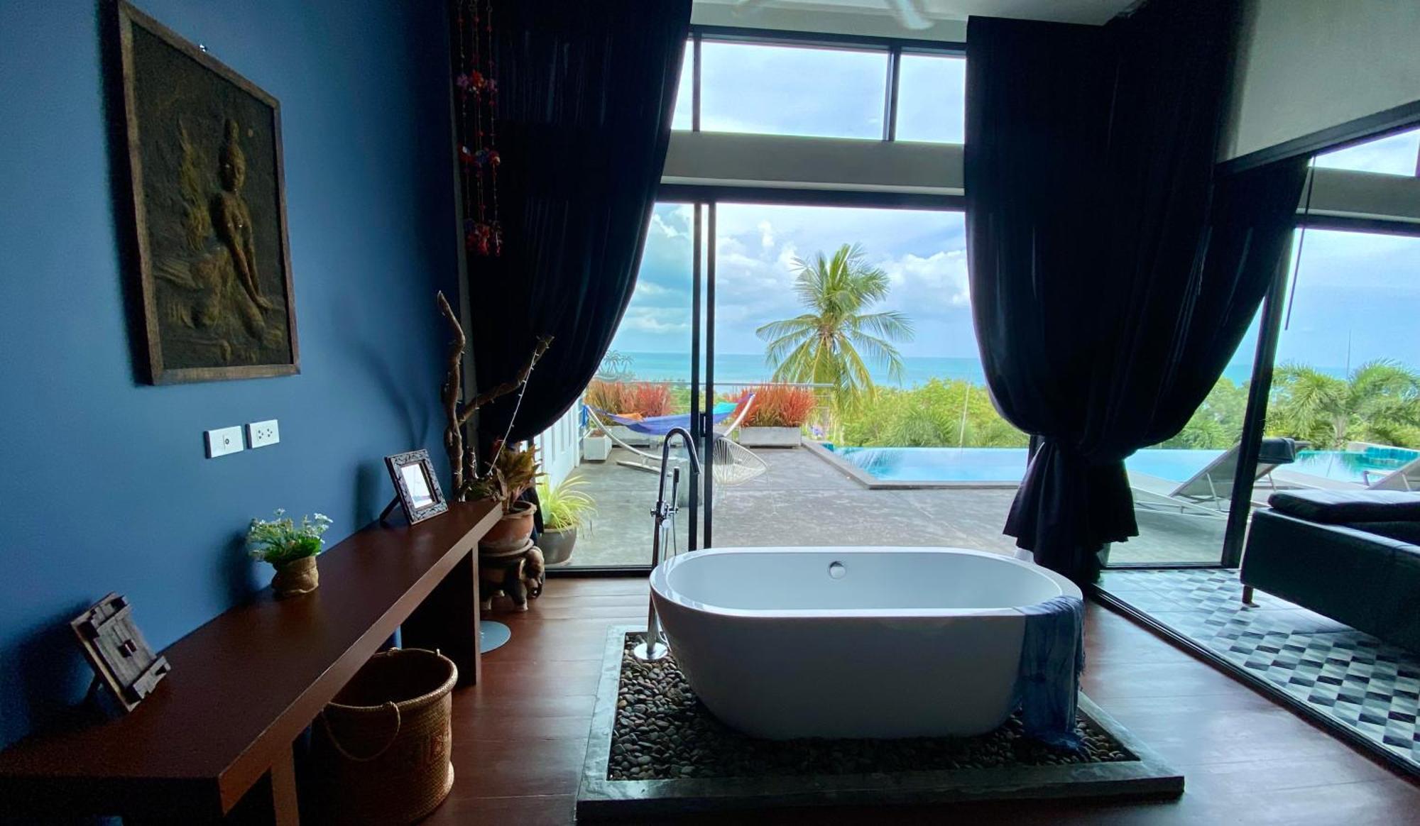 Ko Samui Seaview Pool Villa Philippa With Car شاطئ ليم سي المظهر الخارجي الصورة